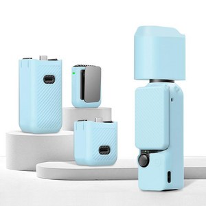 PULUZ DJI OSMO Pocket 3용 6-in-1 바디 렌즈 핸들 스크린 마이크 실리콘 TPU 커버, 1개, 녹색