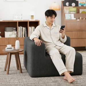 KAPEETOO 설치 모듈형 압축 소파 소파 침대 맞춤 조합 1~6인용, 그레이 A