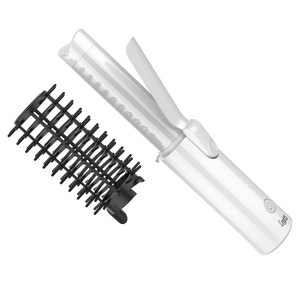 Leeko 무선 고데기 업그레이드 봉고데기 다기능 휴대용 볼륨 고데기 직결 2in1 C타입 충전 32mm, K104, 화이트