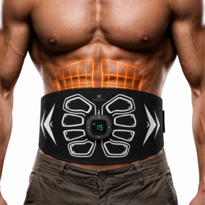 와이드밀착 마르코핏 EMS 복부벨트 저주파 복근운동기구, 블랙, NMK-102