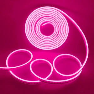 LED 네온 아트플렉스 DIY 줄조명 DC12V 5M 6x12mm 전원 어뎁터 포함, 1개, 12v 6mm 핑크