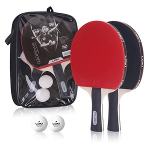 로키 K1000 라켓2+공2+케이스 쉐이크 탁구라켓 세트, 1개, 로키 K1000 쉐이크 탁구라켓 세트