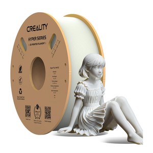 크리얼리티 CREALITY Hyper PLA 3D 프린터 고속 프린팅 소모품 소모품 부품 1.75mm, 흰색, HYPER SERIES