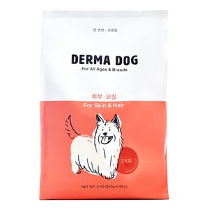 더마독 강아지 기능성 사료, 피부/피모, 3kg, 1개