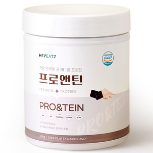 프리미엄 고단백 프로틴 당류 0g 락토프리 단백질보충제 유당불내증 쉐이크 프로앤틴 초코 미숫가루맛, 1개, 500g