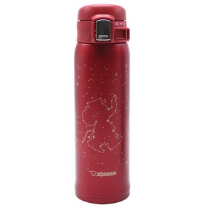 조지루시 초경량 보온보냉 원터치 팬시 텀블러 SM-SS48C 코끼리, 레드(RZ), 480ml