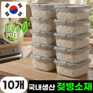 포더원 냉동밥보관용기 전자렌지겸용 국내산 350ml, 10개, 심플 연그레이