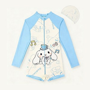 SFYJ 산리오 키티 아동 도파민 쿠로미 캐릭터 수영복 시나모롤 여아 바디슈트 멜로디 사각 수영복