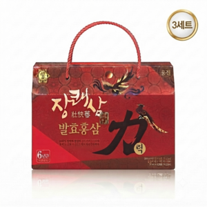 장쾌삼 발효홍삼력 10p, 3개, 850ml