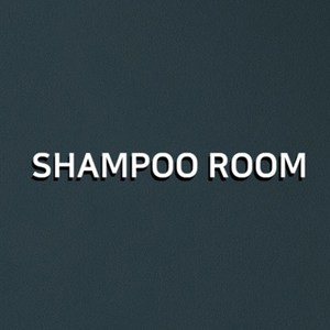 스튜디오투명 관계자 외 출입금지 아크릴사인 흰색, SHAMPOO ROOM [백색], 1개