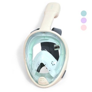 SUB22 아동용 어린이 스노클링 풀페이스 물놀이 마스크, 민트