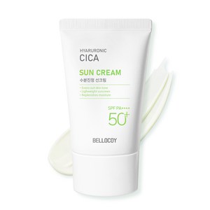 히알루론산 시카 수분 선크림 SPF50+ PA++++ 혼합자차 페이스 바디 백탁 눈시림 끈적임없는 톤업 썬크림, 1개, 50ml