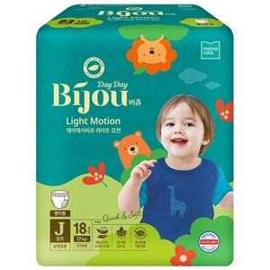 모나리자 데이데이비쥬 라이트모션 팬츠 팬티형 기저귀 아동용, 점보형(2XL), 18매