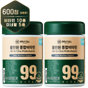 99바이탈 올인원 종합비타민, 2개, 300정