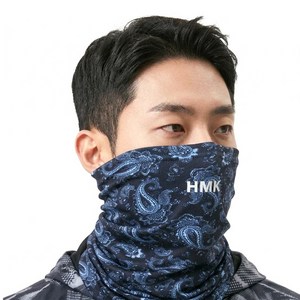 HMK 프리미엄 멀티 쿨 넥워머 마스크 자외선 차단 남여공용 스카프 12가지 색상, 1개, 06 다크페이즐리