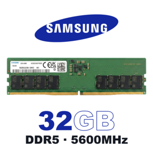 삼성 DDR5 데스크탑 램 컴퓨터 메모리 UDIMM, 32GB 5600MHz (PC5-44800), 1개