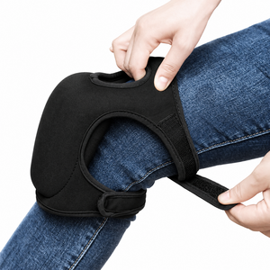 오피모 작업용 무릎보호대 두툼한 쿠션 다용도 무릎패드, 1세트, 블랙