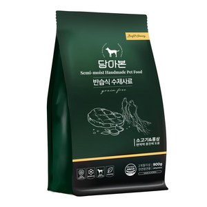 담아본 전연령용 강아지 촉촉한 수제 소프트사료, 소, 900g, 1개