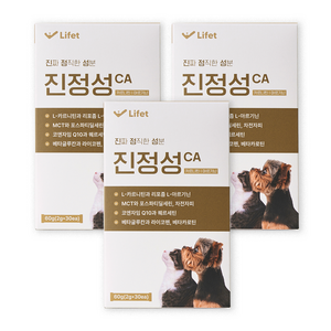 진정성 당뇨 다이어트 영양제 강아지 고양이 카르니틴 아르기닌 혈당 체중 조절 비만, 3개, 체중 관리, 30회분