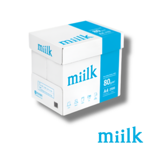 밀크 복사용지 80g, A4, 2500개