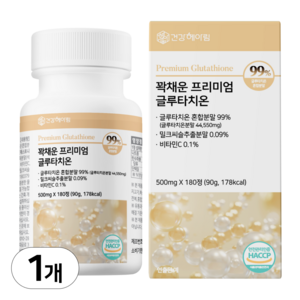 건강헤아림 꽉채운 프리미엄 글루타치온 90g, 180정, 1개