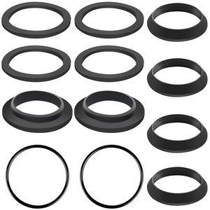 12개 1/4인치 사이펀용 유압 고무 씰 37 38 40mm 냄새 차단 와셔 고무 사이펀 씰 싱크대 배수구 씰 사이펀용 원추형 씰