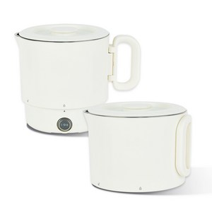 [독일브랜드] 듀얼전압 접이식 전기포트 1L 스테인리스304 멀티포트 휴대용 여행용 폴딩 전기주전자 원버튼 대용량, 듀얼 접이식 스텐 멀티포트 1L