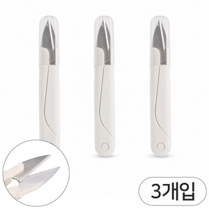 영바이브 쪽가위, 3개, 화이트