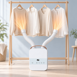 Luxeed 휴대용 의류건조기 듀얼 열풍 의류 신발 건조 원룸용, 화이트, BW103