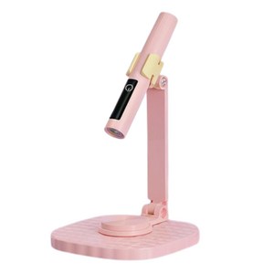 마이채채 미니 거치형 터치식 젤네일 UV램프, 1개, 핑크