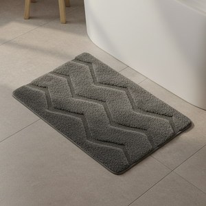 다다러그 프리미엄 호텔 욕실 발매트, D 웨이브(차콜)