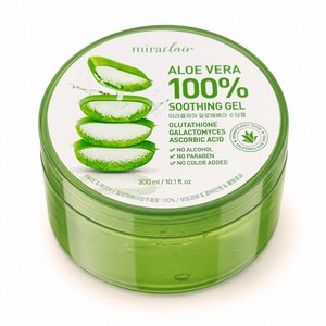 미라클레어 알로에베라 순도100% 무알콜 수딩젤 수분가득, 1개, 300ml