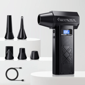 HUIJII 하이파워 190000RPM 무선 포터블 멀티 에어건, P90, 블랙