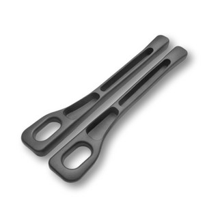 오토픽스 자동차 틈새쿠션 사이드 틈새막이 고급형 운전석+조수석, 1세트, 블랙