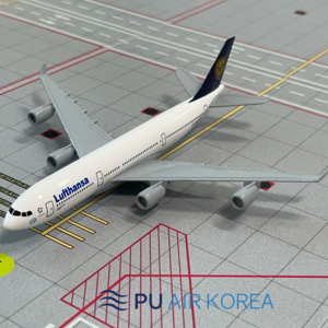 비행기 모형 다이캐스트 1:400 항공기 모형 대한항공 아시아나항공 외 28종 16cm 1:400, 모형 루프트한자 A340, 1개