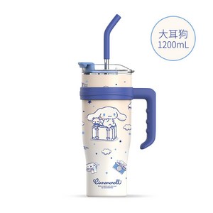 크로스 보더 산리오 텀블러 대용량, 시나모롤, 1개, 1200ml
