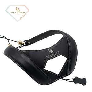 색소폰 목걸이 스트랩 어깨걸이 다이아몬드 스트랩 천연 가죽 씨엘 후속모델, 블랙, 1개