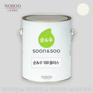 노루페인트 순수100 내부용 수성 실내인테리어 (베스트 4종 컬러), 화이트크림, 4L, 1개