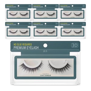 샤뜨니끄 원터치 3초 3D속눈썹 세트, j3.5-10mm, 7개
