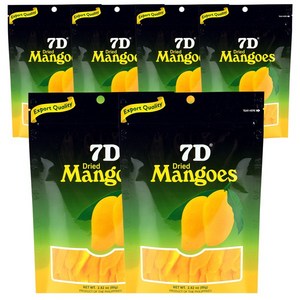 7D 건조망고, 80g, 6개
