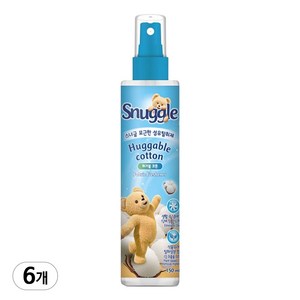 스너글 허거블 코튼 더블 소프트 섬유탈취제 본품, 150ml, 6개