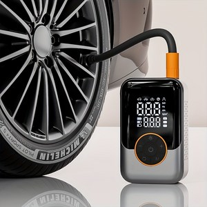 프리라이프 타이어 공기압 주입기 휴대용 무선 에어펌프 150PSI 자동차 오토바이 자전거 농구공 다용도 자동 공기주입기 LCD 디스플레이/LED 손전등, 믹스, 1개