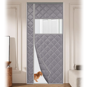 바람잡는 패딩도어 따솜막풍이 3중 엠보싱 방풍 도어 단열 방한 외풍 차단 난방 탈부착 커튼, 1개