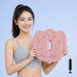 HULULU 가정용 에어 지압 스텝퍼 공기주입 발마사지 안마기 지압판, 핑크