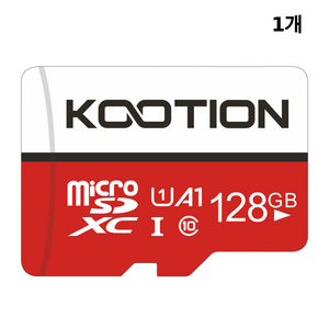 KOOTION 마이크로 SD카드 UHS-I U1 Class 10 고속 메모리카드, 1개, 128GB