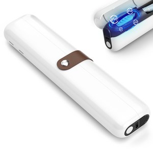 APEXSO 휴대용 칫솔살균기 UV LED 소형 충전식 여행 출장 선물, 화이트, YSXDQ-615