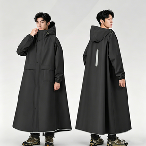 방일 남녀 공용 롱 우비 폭우 방지 우비 전동차 우비