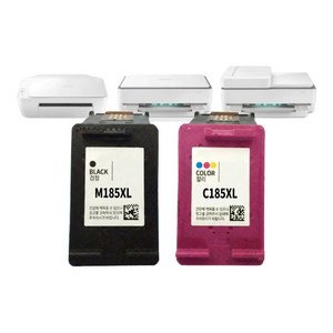 우리네 우리로켓 SL-J1780W 삼성 가정용 프린터기 잉크 호환, 1개, 선명한 출력 M185 검정색 잉크
