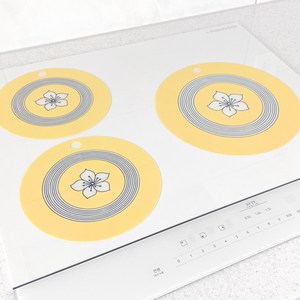 리빙엄마 프리미엄 인덕션 보호매트 꽃잎 세트(대형1개+소형2개), 1개