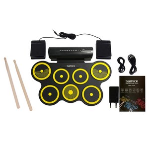삼익악기 폴더블 롤 전자드럼패드 SERD-1PLUS, SERD-1PLUS(옐로우), 1개